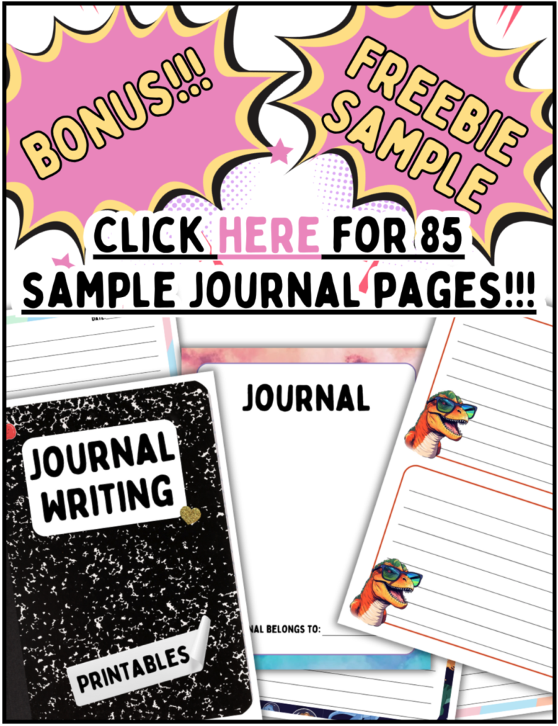 Back to school freebie journaling pages